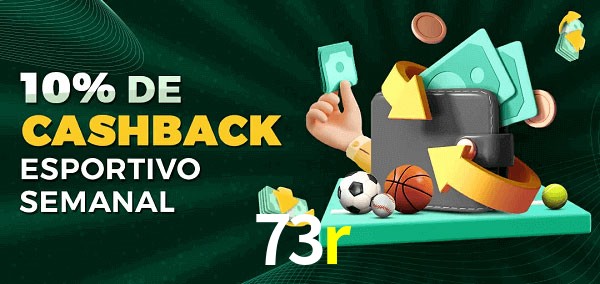 10% de bônus de cashback na 73r